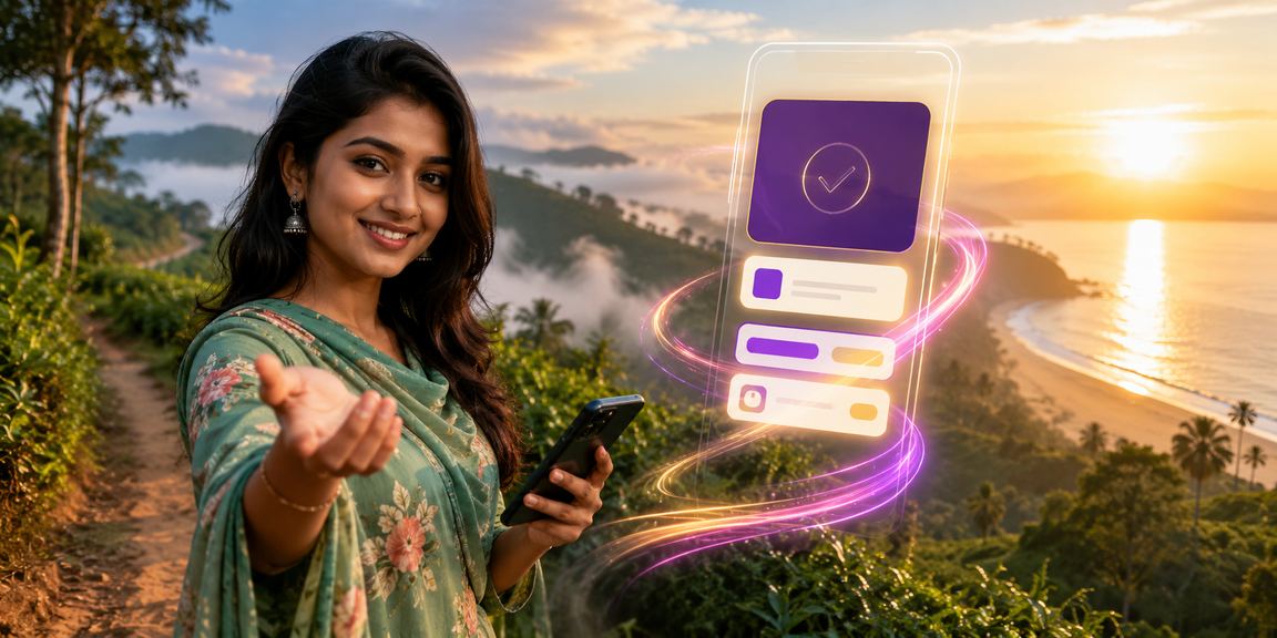 বান্দরবানের চা বাগানে মোবাইলে ডিপোজিট করছেন ব্যবহারকারী