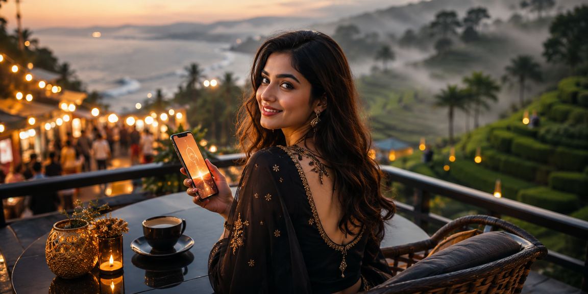 কুমিল্লার চা বাগানে মোবাইলে পেমেন্ট করছেন বাংলাদেশি ব্যবহারকারী