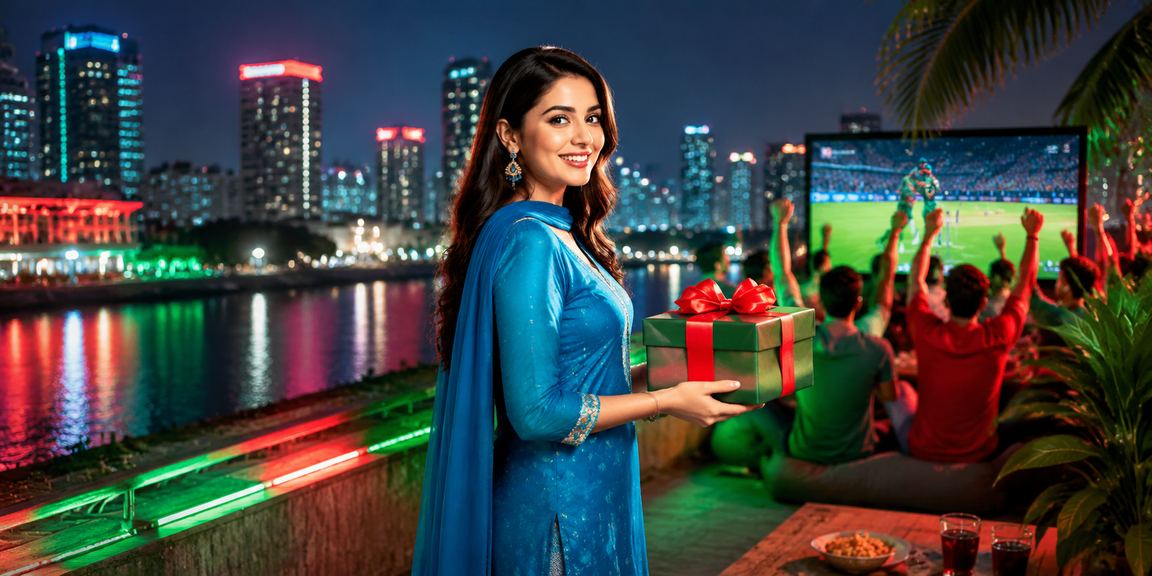 ঢাকায় সালোয়ার-কামিজ পরা ব্যবহারকারী ক্রিকেট বেটিং অডস দেখছেন