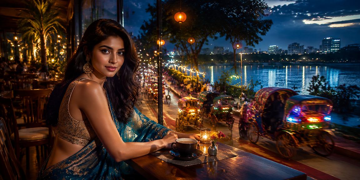 ঢাকায় রিকশায় বসে মোবাইল অ্যাপে রিবেট বোনাস চেক করছেন ব্যবহারকারী